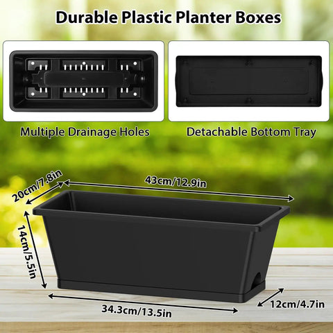 Three Tier Vertical Garden Planter With Six Boxes, 31 Inch Tall Raised Garden Bed detachable box with drainage