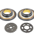 Audi Beefed Up Timing Chain Kit For 3.0 TFSI EA837 V6 Supercharged Engines sprockets and camshaft phasers close-up