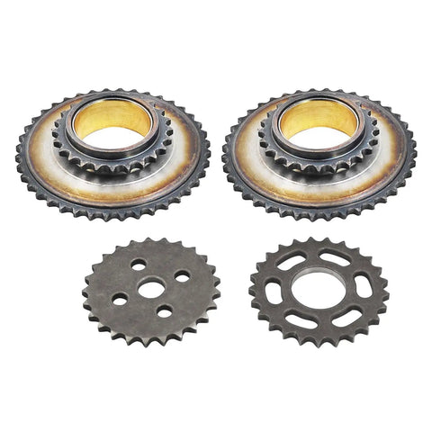 Audi Beefed Up Timing Chain Kit For 3.0 TFSI EA837 V6 Supercharged Engines sprockets and camshaft phasers close-up