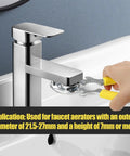 Heavy Duty Faucet Aerator Removal Wrench Tool For Kitchen And Bathroom Sink Tap Bubbler, fits 21.5-27mm faucet aerators in use.