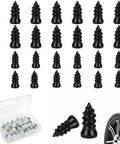 30 Pcs Tire Repair Nails Self Tapping Screws Rubber Screws Self Service Tire Repair Kit shown with tire and storage box