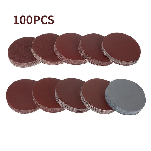 Top 100 Piece 3 Inch Sandpaper Discs With Super Grippy Backing Pads For Metal Wood And Plastic Polishing Grit Range From 80 To 3000