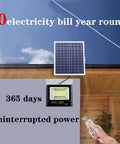 Solar Security Lights 200W300W400W800W,Solar Powered Floodlights Led H,，，with solar panel for uninterrupted power