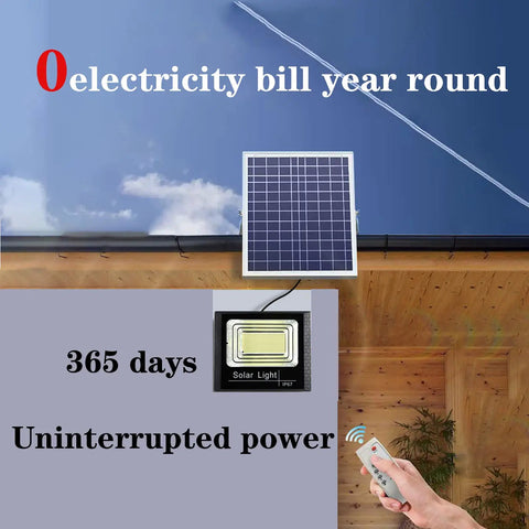 Solar Security Lights 200W300W400W800W,Solar Powered Floodlights Led H,，，with solar panel for uninterrupted power