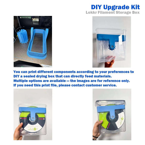 DIY upgrade kit components for Filament Storage Box 4 Pack 4.0L Waterproof Dust Proof Container For 3D Printing Filament With Desiccant And Label