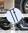120 Pcs Nylon Cable Tie Buckle Zip Tie Automotive Clips Universal Self Locking Fasteners for Car Fender Engine Cover