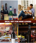 Two Pack Real Vacuum Wine Stoppers Keep Wine Fresh Longer, Reusable Preserver To Suck Air Out, Vacuum Seal Bottle Stopper