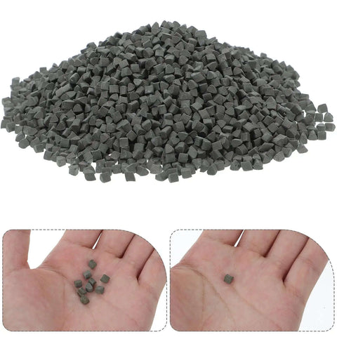 Triangle Polishing Abrasive Media 4mm 500g For Tumbling Machines Jewelry Buffing And Rock Tumbling Polishers Silicon Carbide Ceramic Polishing Filler For Industrial Finishing Pro Grade Heavy Duty.