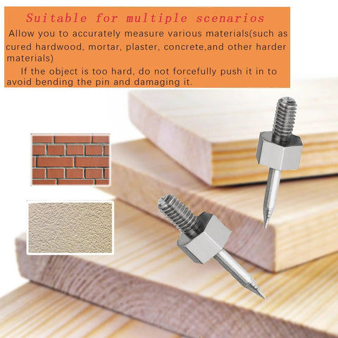 Moisture Meter Replacement Pins For MMD4E And RHMG650 RHMG700DL, 4 Pack Stainless Steel Probes on wood and masonry