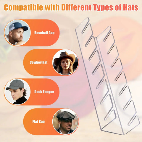 Keep Your Cap Game Fresh With This Zero Hassle Acrylic Hat Organizer For Baseball Caps And Dad Hats Clever Stack Design Protects Brim Structure Keeps Closet Looking Sharp Display Stand Two Pack