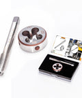 Durable M10 X 1.25 Tap And Die Set For Right Hand Threads In High Speed Steel HSS6542 shown with a storage box