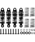 45mm Oil Shocks With Progressive Rate Springs For One Twelfth Losi Nascar RC Upgrades, showing shocks, springs, and mounting hardware.