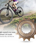 14T Screw On Single Speed Freewheel For Mountain Road And Folding Bikes Beefy One Way Flywheel Sprocket for durability