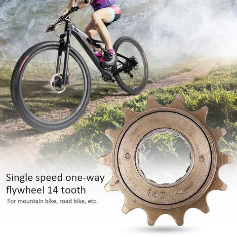 14T Screw On Single Speed Freewheel For Mountain Road And Folding Bikes Beefy One Way Flywheel Sprocket for durability