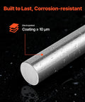 Two Pack 25 Mm By 1000 Mm Linear Motion Rods Carbon Steel Shafts Anti Rust Finish with electroplated coating detail.