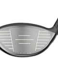 Close-up of Paradym AI Smoke Max Left Handed Driver 10.5 Degree Graphite Regular Shaft face with AI Smart Face technology.