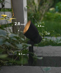Low Voltage Landscape Lighting Kit 8 Pack With Replaceable 3W LED Bulbs 200 Lumens Metal Spotlight Set in garden