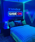 Blue Neon Gaming Sign Dimmable USB Powered Wall Decor for Game Room Bedroom and Man Cave Bright LED Neon Light Gift for Gamers