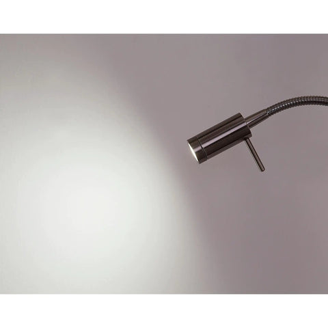 Saturn II 36W LED Torchiere Floor Lamp With Reading Light's close-up of adjustable reading light head