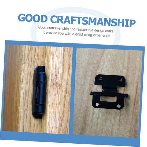 Detailed view of self closing cabinet hinges showcasing good craftsmanship and design for kitchen and wardrobe use.