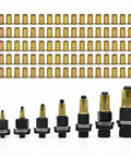 Top Shelf Carbon Steel Rivet Nut Tool Kit With M3 To M12 Mandrels And Matching Threaded Nuts For Fast DIY Repairs Or Tough Metal Fastening Jobs Anywhere, M3-M12 inserts