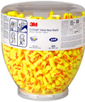 500 pair refill bottle of Uncorded Disposable Ear Plugs For Loud Work With NRR 33 From E A Rsoft Yellow Neon Blasts