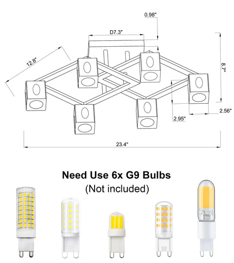 Diagram of Farmhouse Chandelier With Orb Glass Globes And Oak Finish 6 Light Totally Rustic Vintage Pendant for G9 bulbs