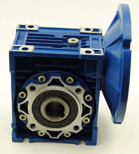 MRV050 Worm Gear Reducer With Ten To One Ratio And 56C Mounting Flange Two Point Zero Six HP At 1750 RPM Hollow Five Eighths Inch Shaft