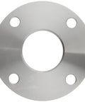 304 Stainless Sanitary Slip On Flange Fitting With Bolt Holes Unpolished Finish 4 Inch Tube OD Front View