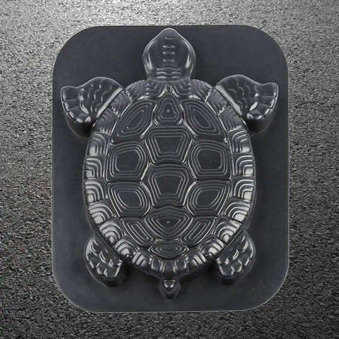 Turtle Shaped Stepping Stone Mold For Concrete No Fuss DIY Path Maker Garden Lawn Driveway Paving Paver Black Durable ABS Material