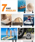 All-In-One Electric Inflation Pump For Inflatable SUP Kayak Boat Air Mattress And More, 12V DC Dual Stage Fast Inflation.