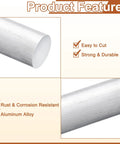 Heavy Duty Aluminum Round Rod 22mm Diameter 305mm Length 6061 Aluminum Bar Stock For Industry And DIY Projects overview showing features