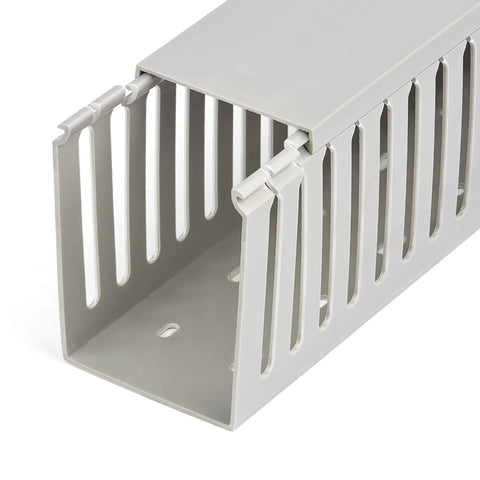 Open Slot Cable Management Raceway With Cover For Office And Server Rooms Heavy Duty PVC Wire Duct Hider 6.5 ft long