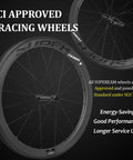 Classic Pro Carbon Wheelset With Deep 38, 50, 60, 88mm Depth For Rim Brake Road Bikes, UCI approved racing wheels displayed.