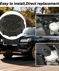 Brake Fluid Reservoir Cap Replacement For F150 Expedition Lincoln Navigator Master Cylinder Cap With Tight Seal And Easy Snap On Fit No Tools Needed OEM BRFC19 FL3Z2162A installed on SUV engine