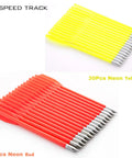 60 Piece Red And Yellow 6.25 Inch Archery Crossbow Bolts Set for 50 To 80 Lb Pistol Crossbows, sharp metal tips shown