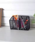 Must Have Wall Mounted Pencil Holder With Slatwall J Hooks Stationery Organizer for markers, pencils, and erasers on desk
