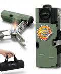 Portable Butane Gas Stove For Camping And Outdoor Cooking Lightweight Compact Single Burner With Durable Carrying Bag