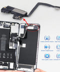 IPhone 11 Pro Max Earpiece Speaker Replacement Kit With Proximity Sensor Flex Cable And Repair Tools For Models A2218 A2161 A2220