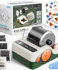 Ultra Quiet Rock Tumbler Kit With Noise Reduction Enclosure For Indoor Use Rock Polisher With Three Speed Motor