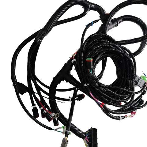 Top Shelf Wiring Harness Replacement For Genie Vertical Mast Lift Gr12 Gr15 Gr20 Grc12 Qs12r Qs12w Qs15r Qs15w Qs20r Qs20w 100698gt 100698 close-up of heavy duty wiring harness.