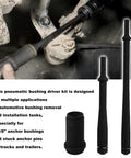 Air Powered Truck Anchor Pin Bushing Kit With Long And Short Driver Sets Two Piece Fits One Three Eighths Inch Anchor Bushings