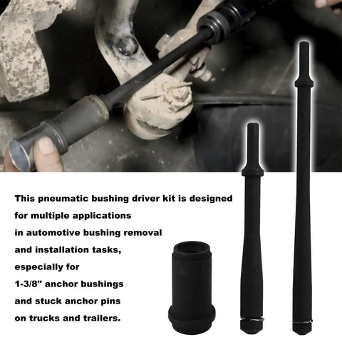 Air Powered Truck Anchor Pin Bushing Kit With Long And Short Driver Sets Two Piece Fits One Three Eighths Inch Anchor Bushings