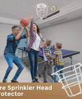 Pack Of Two White Fire Sprinkler Head Guards Offering Serious Tough As Nails Defense For 1 2 Inch And 3 4 Inch Flush Side Wall Plus Pendent Sets that protect against accidental triggers.