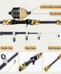 Kids Fishing Rod And Reel Combo Lightweight Telescopic Pole With Spincast Reel and EVA handle details