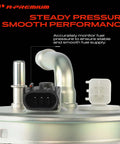 Heavy Duty Electric Fuel Pump Module Assembly Featuring A Built In Pressure Sensor For Chevy Trailblazer And Gmc Envoy close-up view of connectors.
