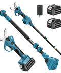 Cordless Pole Pruner With 21V Battery, Electric Pruning Shears For Trees, 14.7 Ft Reach, 2.4 Inch Cutting Diameter, Brushless Motor