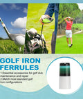 4 Pack Golf Club Ferrules For 0.35 Inch Tapered Steel Shafts, Lightweight Plastic Covers, Corrosion Resistant, Abrasion Proof