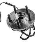 Front view of Front Wheel Bearing Hub Assembly 5 Lug For Ford Explorer 2006 2010 with ABS sensor, 3-bolt flange