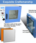 0.9 Cu Ft Vacuum Drying Oven With Digital Temperature Control For Lab Use, Drying And Heating Under Vacuum, 110V 1kW, PID